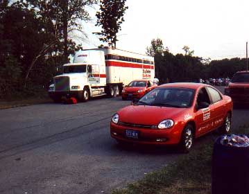 Skip Barber support vehicles