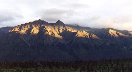 Sunset on mountains [Canon AE-1]