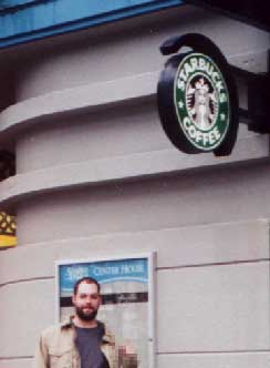 Starbucks gettin' dissed [Yashica T4S]