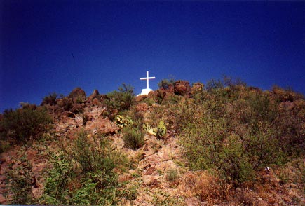 Cross on the hill [Yashica T4S]