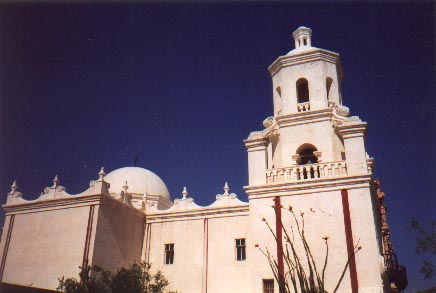 Side view of San Xavier [Yashica T4S]